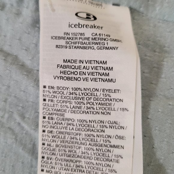 ICEBREAKER Women's S Cool-Lite Affix Anorak Merino Wool 1/2 Zip Pullover Jacket - Picture 5 of 12